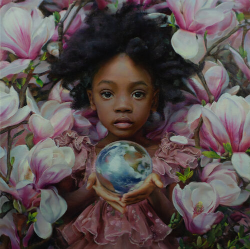 The Heart of the World by Anastasia Borodina, Painting for Sale on Select