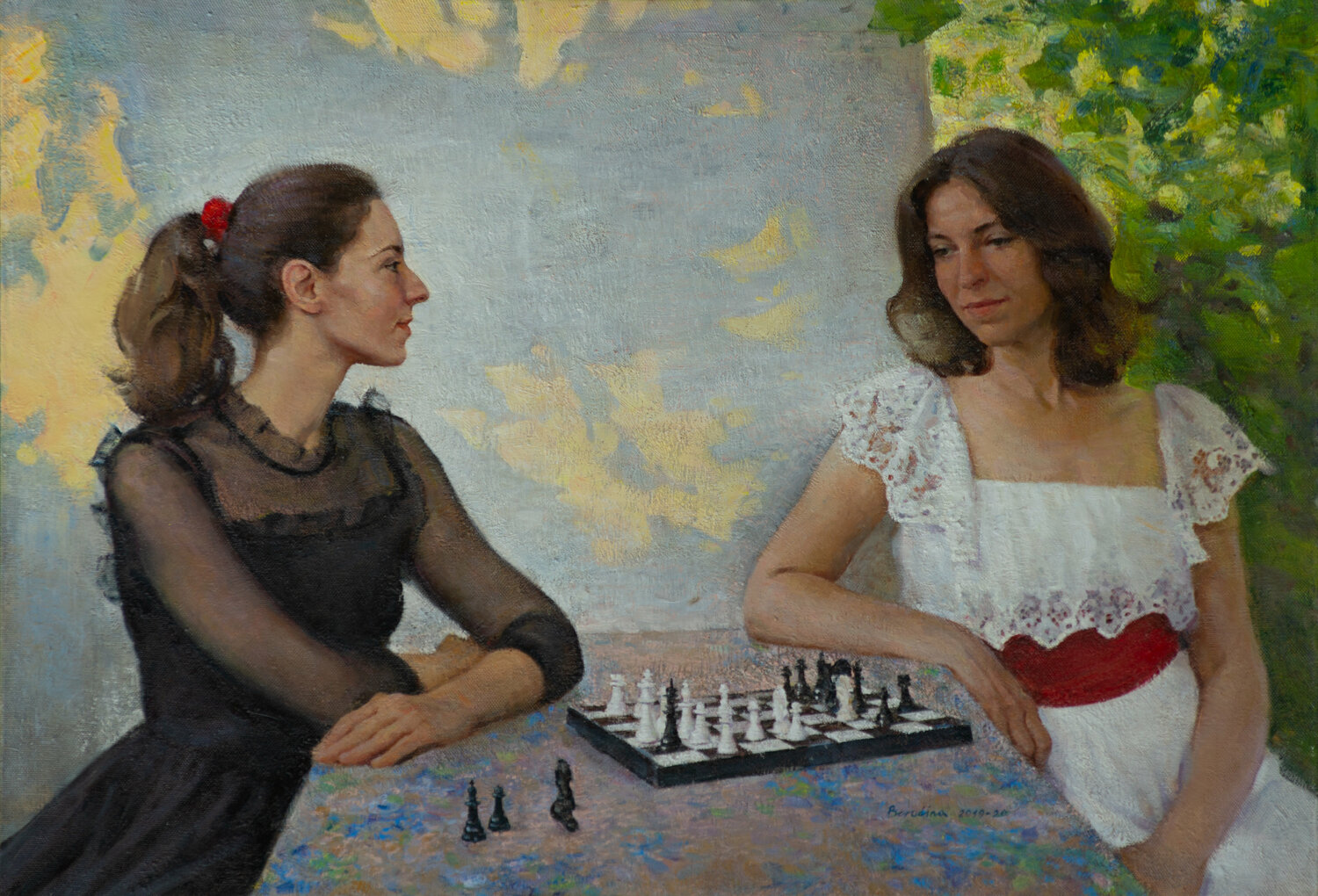THE KING HUNT Anastasia Borodina Original painting for sale