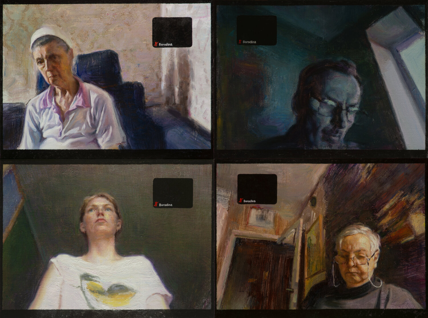 Estrangement (Zoom) Anastasia Borodina Original painting for sale