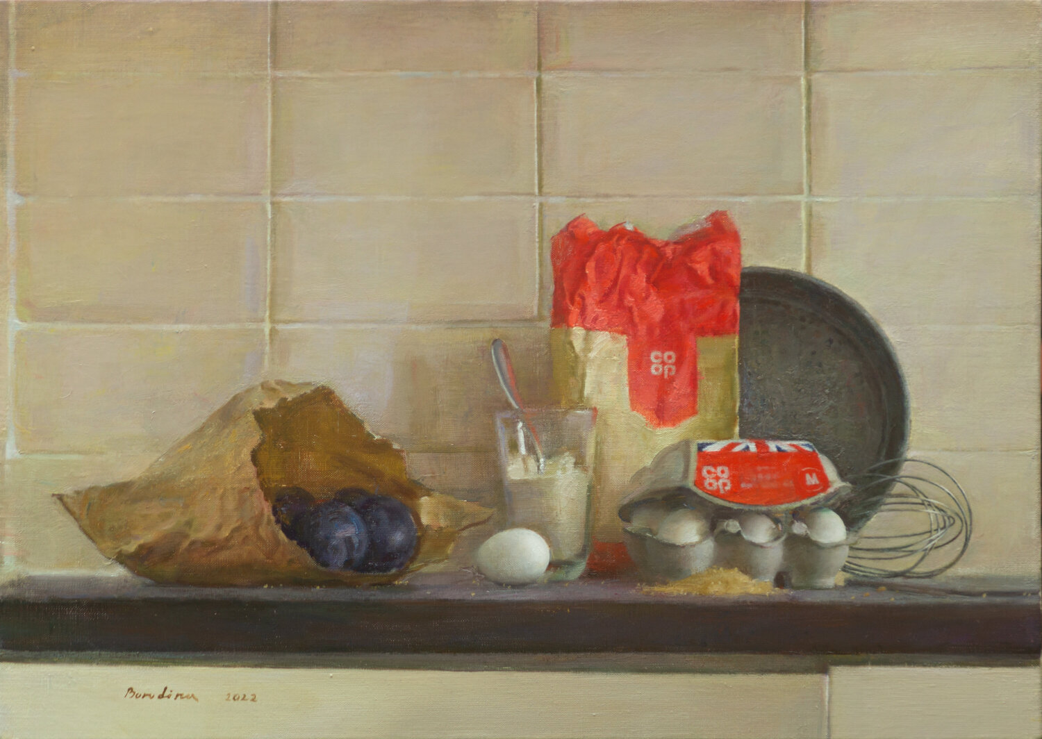 Plum Pie Anastasia Borodina Original painting for sale