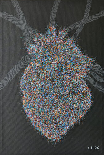 Cuore solitario by Luigi Notarnicola, Painting for Sale on Select