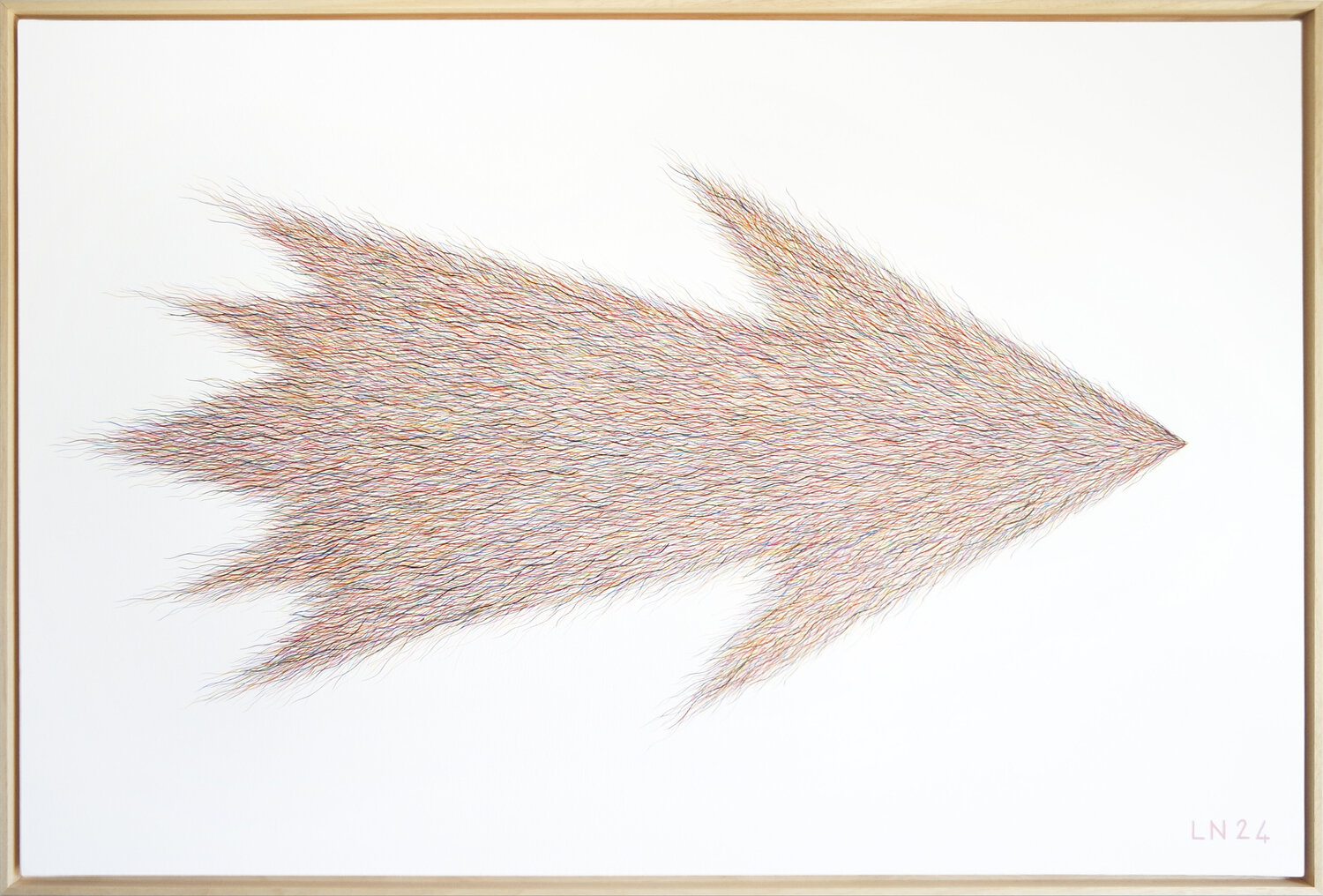 Freccia cometa Luigi Notarnicola Original painting for sale