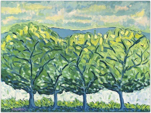 The four trees by Jacques Sterenberg, Painting for Sale on Select
