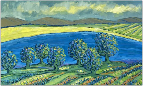 The Golden Shore by Jacques Sterenberg, Painting for Sale on Select