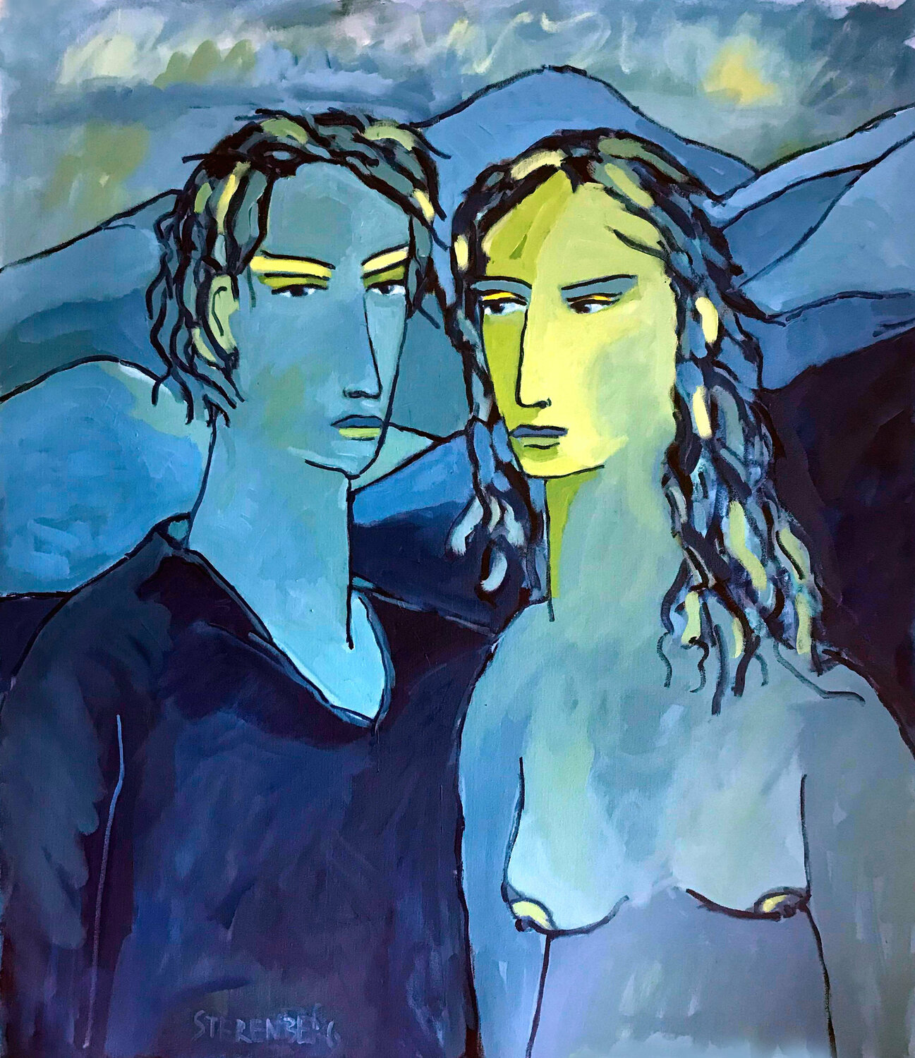 Against the Wind Jacques Sterenberg Original painting for sale