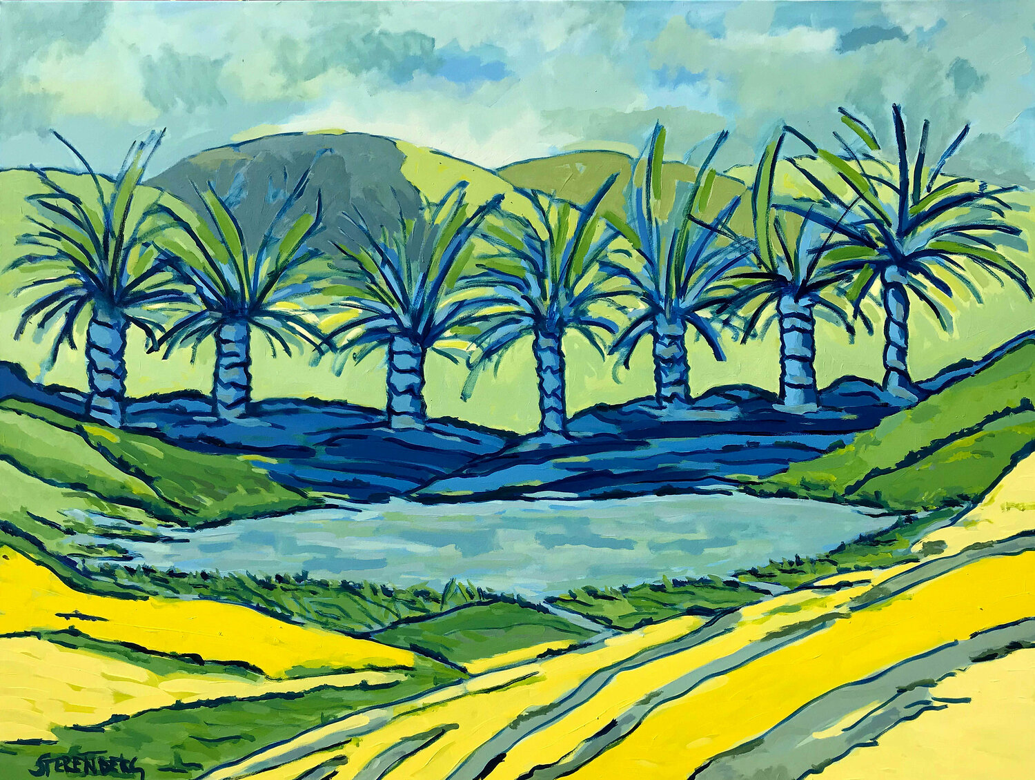 Oasis Jacques Sterenberg Original painting for sale