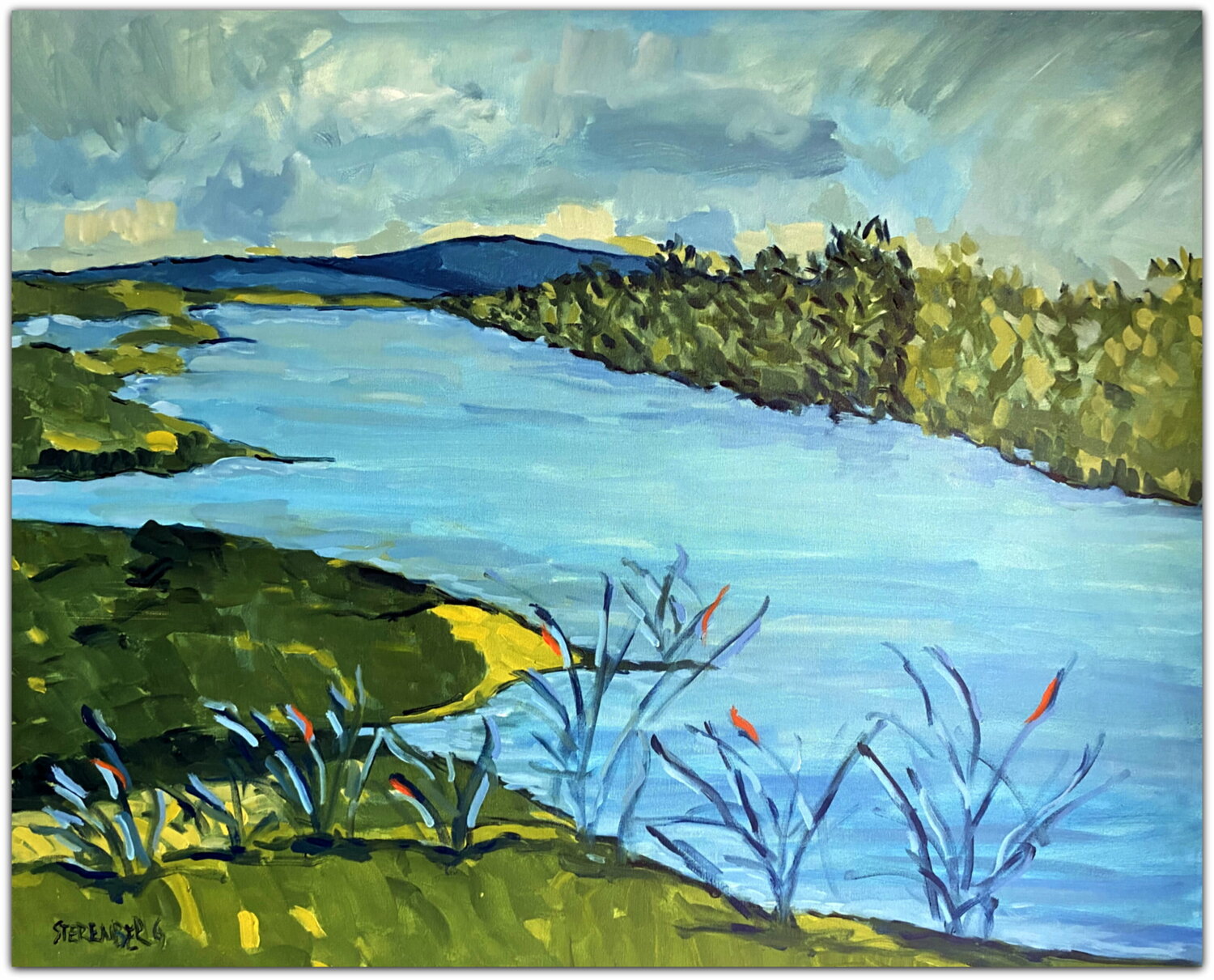 The Hidden Lake Jacques Sterenberg Original painting for sale