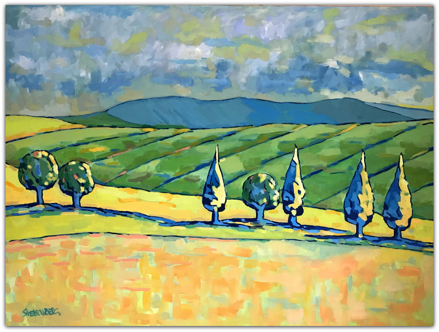 After rainy days Jacques Sterenberg Original painting for sale