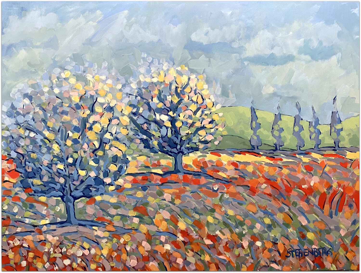 October's Dramatic Days Jacques Sterenberg Original painting for sale