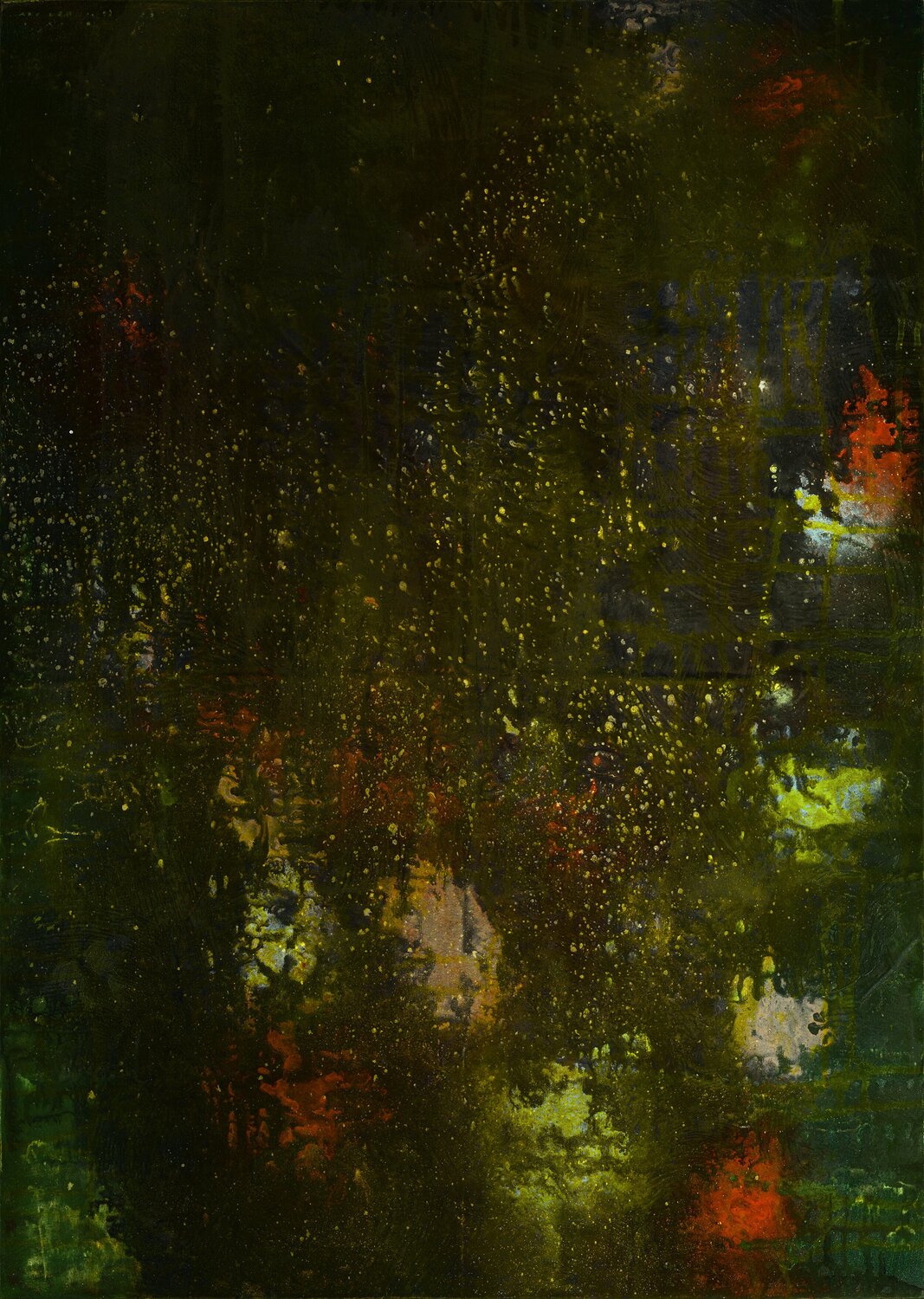The Blind Poet 4 (Orquevaux), acrylic on canvas, 31.26 x 22.24 inches (79.4 x 56.5 cm), 2018 Yari Ostovany Original painting for sale