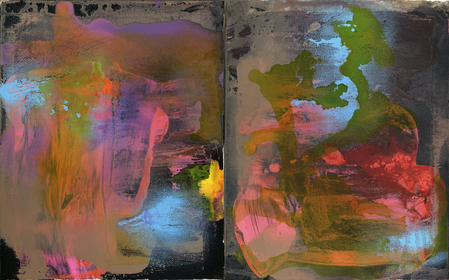 Nova Concordia 41 (Diptych) Yari Ostovany Original painting for sale