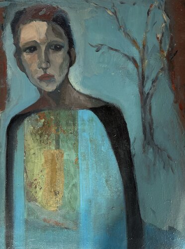 La Lampe intérieure by myriam de LAFFOREST, Painting for Sale on Select