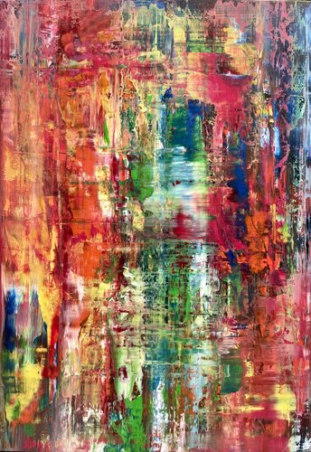 SMALL ABSTRACT ON WOOD by Ludwig Kranich, Painting for Sale on Select