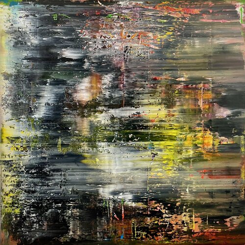 LEUCHTENDES SCHWARZ by Ludwig Kranich, Painting for Sale on Select