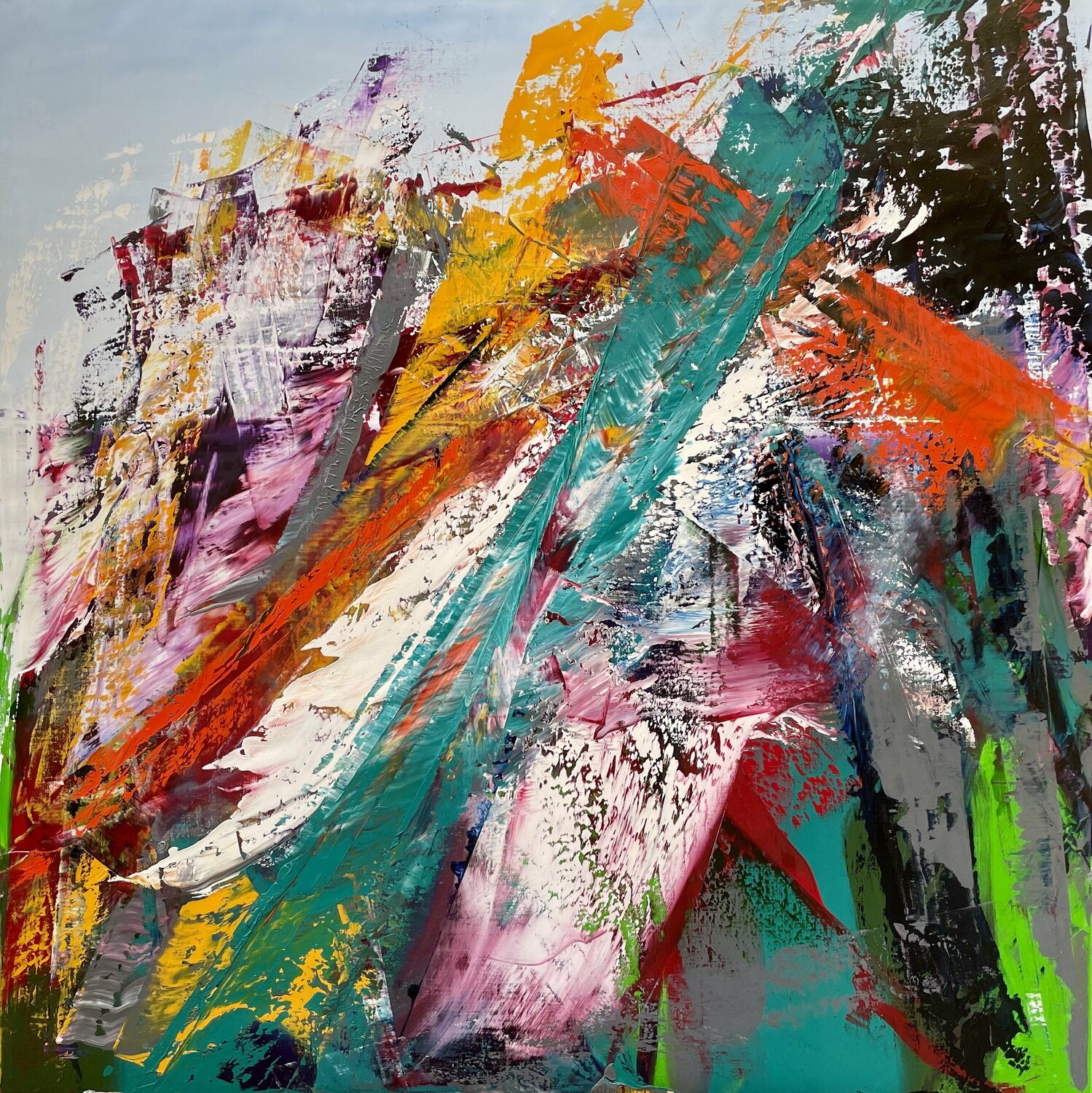 AWSOME WILDERNESS Ludwig Kranich Original painting for sale