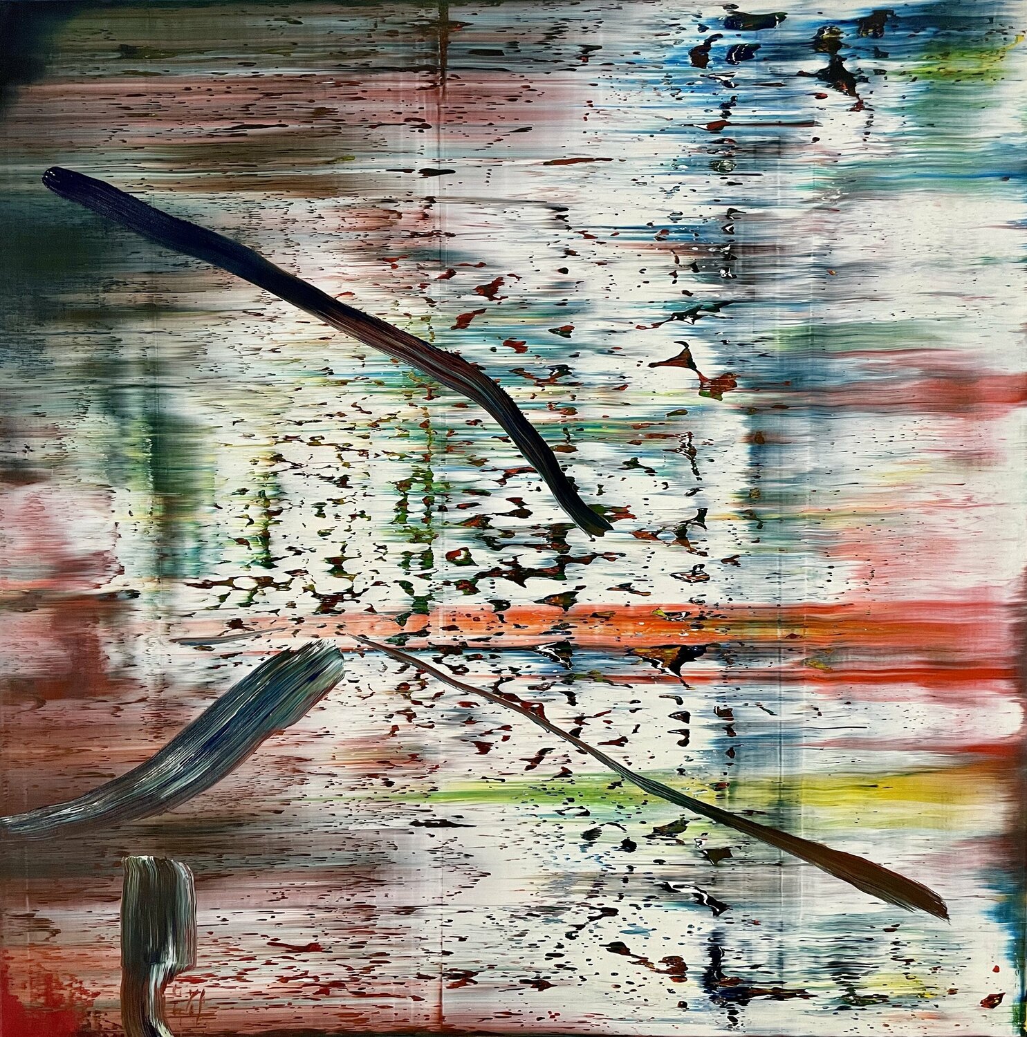 REGENBOGEN Ludwig Kranich Original painting for sale