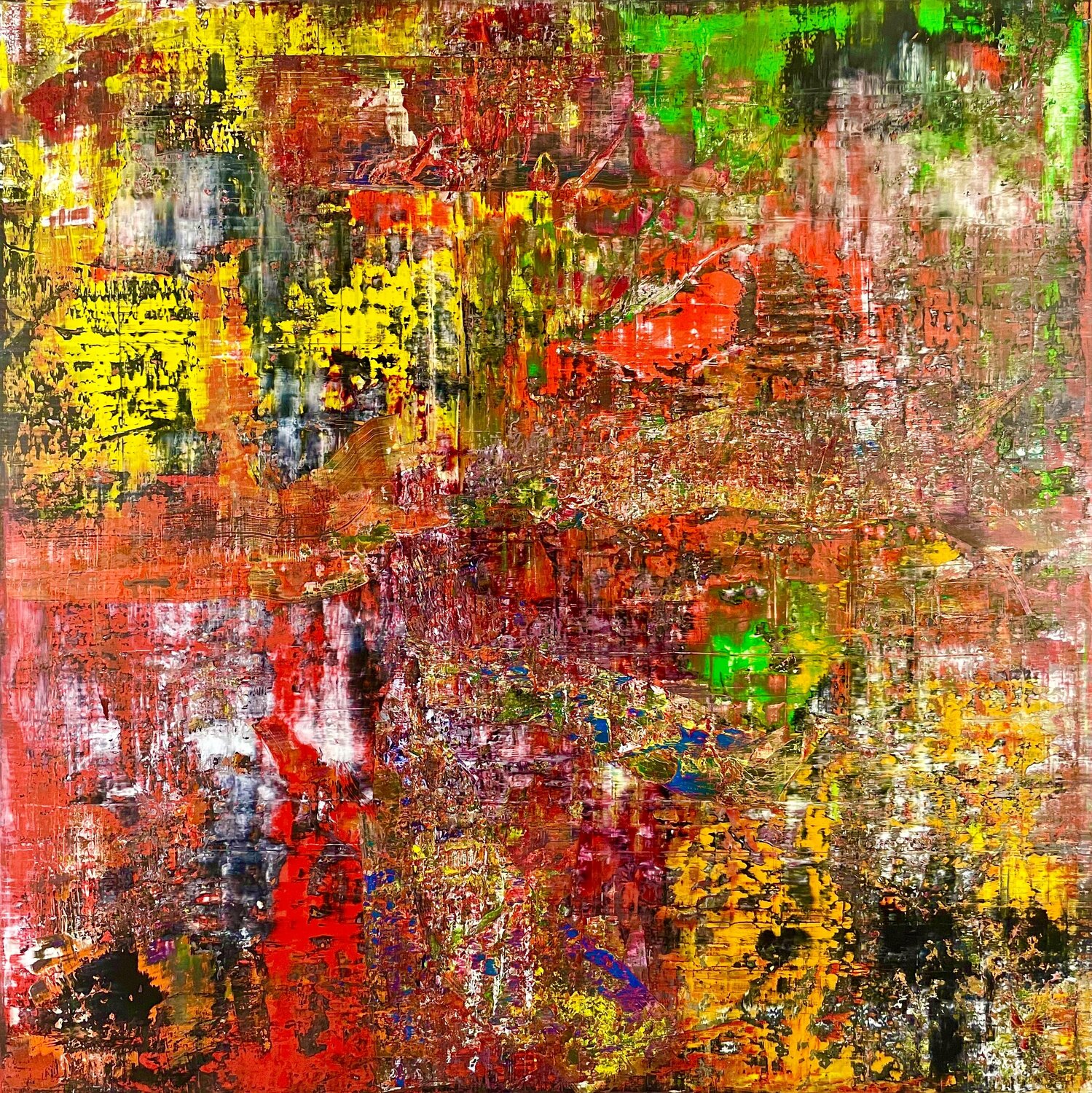 AUSZEIT Ludwig Kranich Original painting for sale