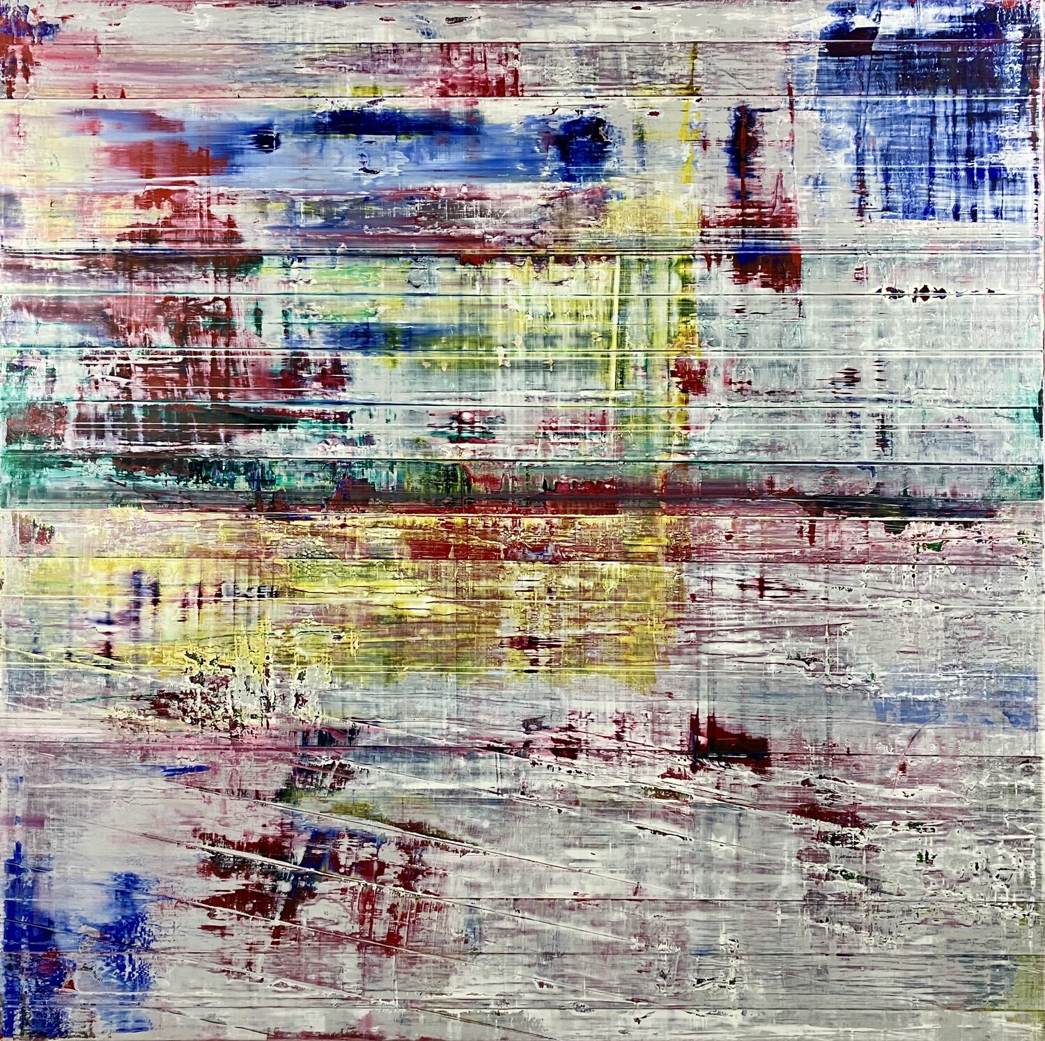 FEUER UND EIS II Ludwig Kranich Original painting for sale