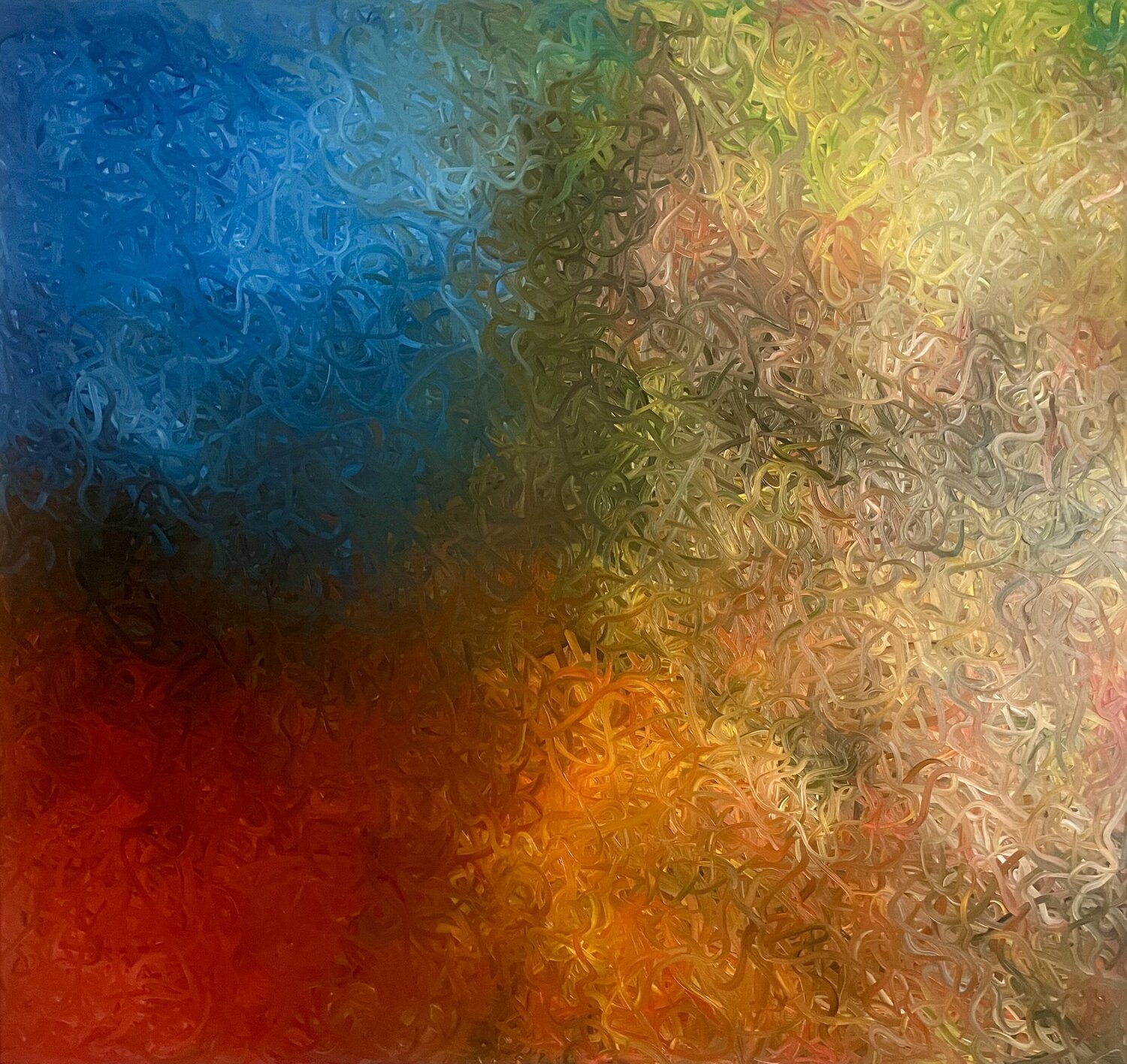 ZEIT LICHT KÖRPER Ludwig Kranich Original painting for sale