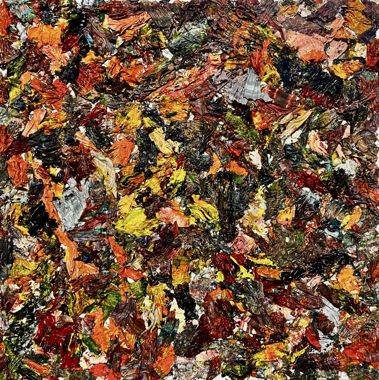 ZWISCHEN CHAOS UND STRUKTUR Ludwig Kranich Original painting for sale