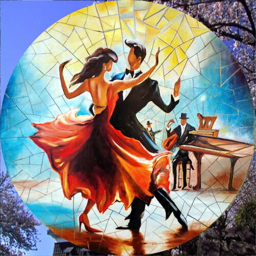 Dance of the Planet: Harmony of the World by Serhiy Berezin, Painting for Sale on Select