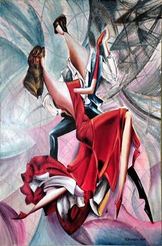 Tango for lovers by Serhiy Berezin, Painting for Sale on Select