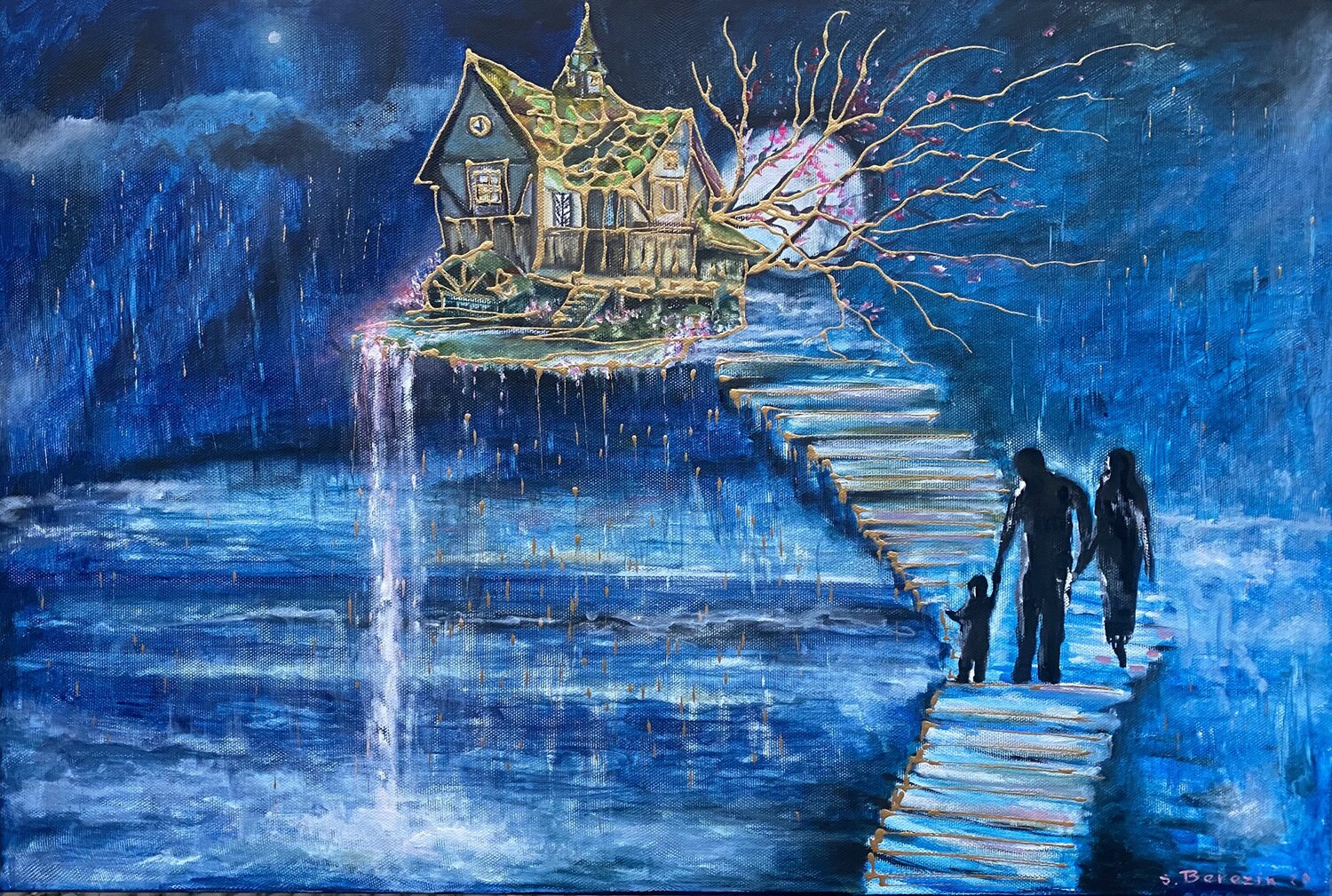 Home my sweet home Serhiy Berezin Original painting for sale