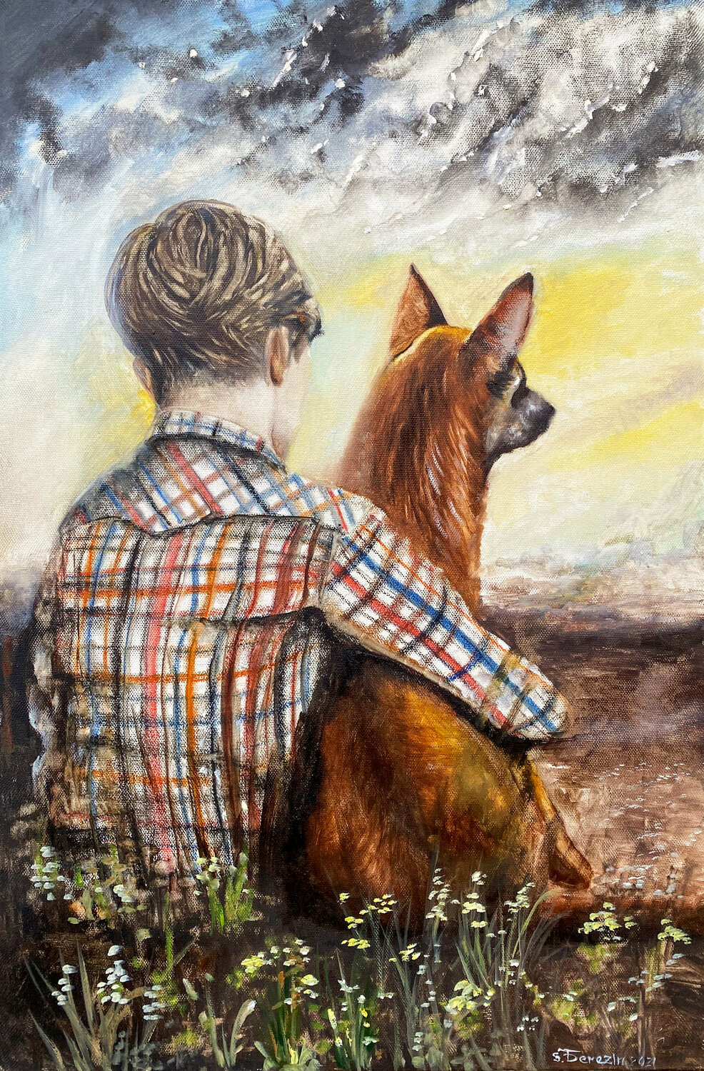 Together Serhiy Berezin Original painting for sale