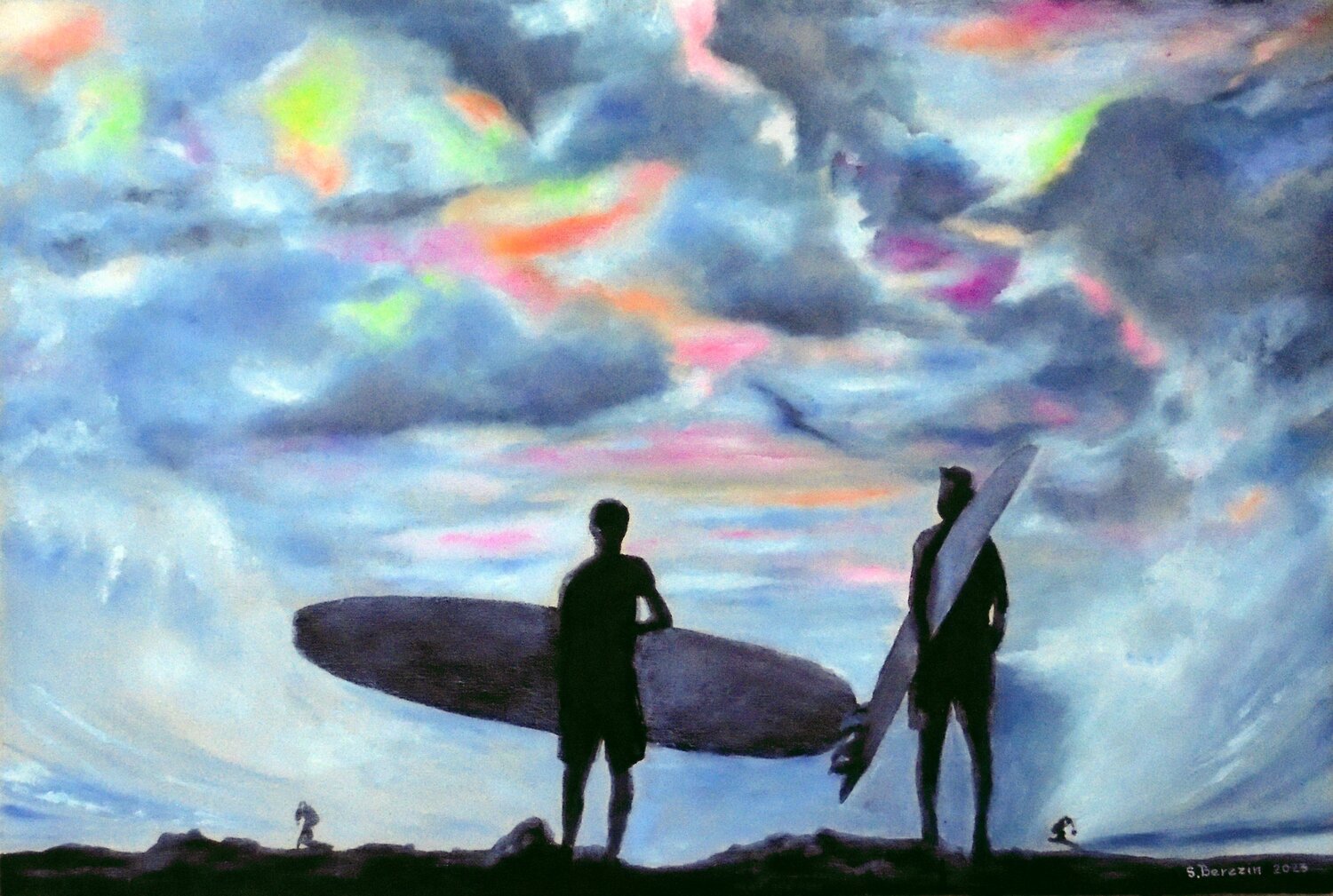 Before the Wave Serhiy Berezin Original painting for sale