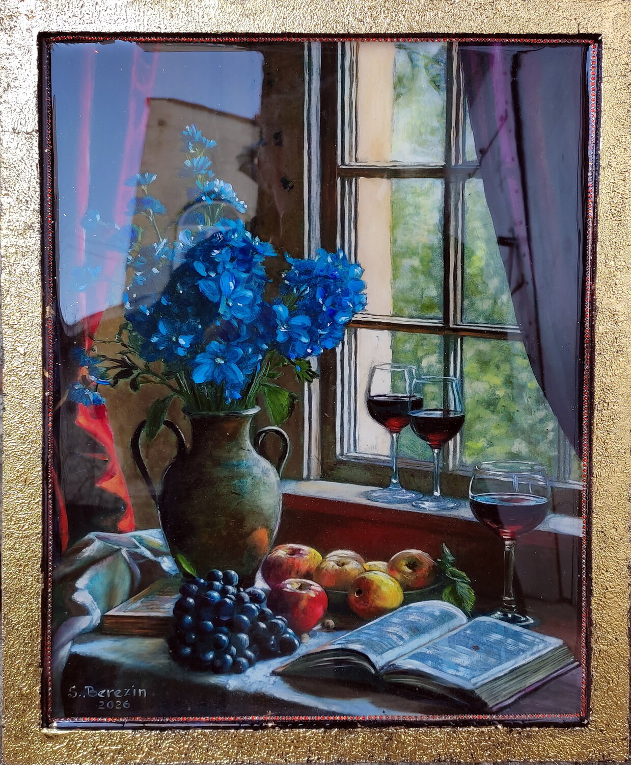 The Hour When the World Grows Still Serhiy Berezin Original painting for sale