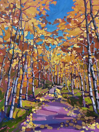 “Golden Ride” by Kelly Villasenor, Painting for Sale on Select