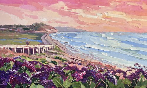“View from old Del Mar” by Kelly Villasenor, Painting for Sale on Select