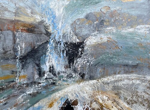 Orgasmic Falls by Mariam Qureshi, Painting for Sale on Select