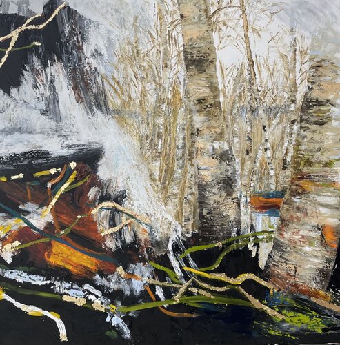 Beneath the Surface by Mariam Qureshi, Painting for Sale on Select