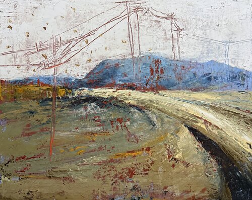 The Alpine Grid by Mariam Qureshi, Painting for Sale on Select