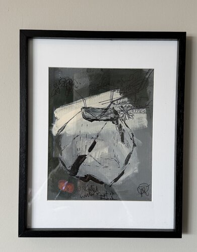 Sedement - Study of a sculpture as they dry by Mariam Qureshi, Painting for Sale on Select