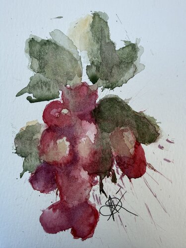 bunches - juicy grapes von Mariam Qureshi, Malerei kaufen auf Select