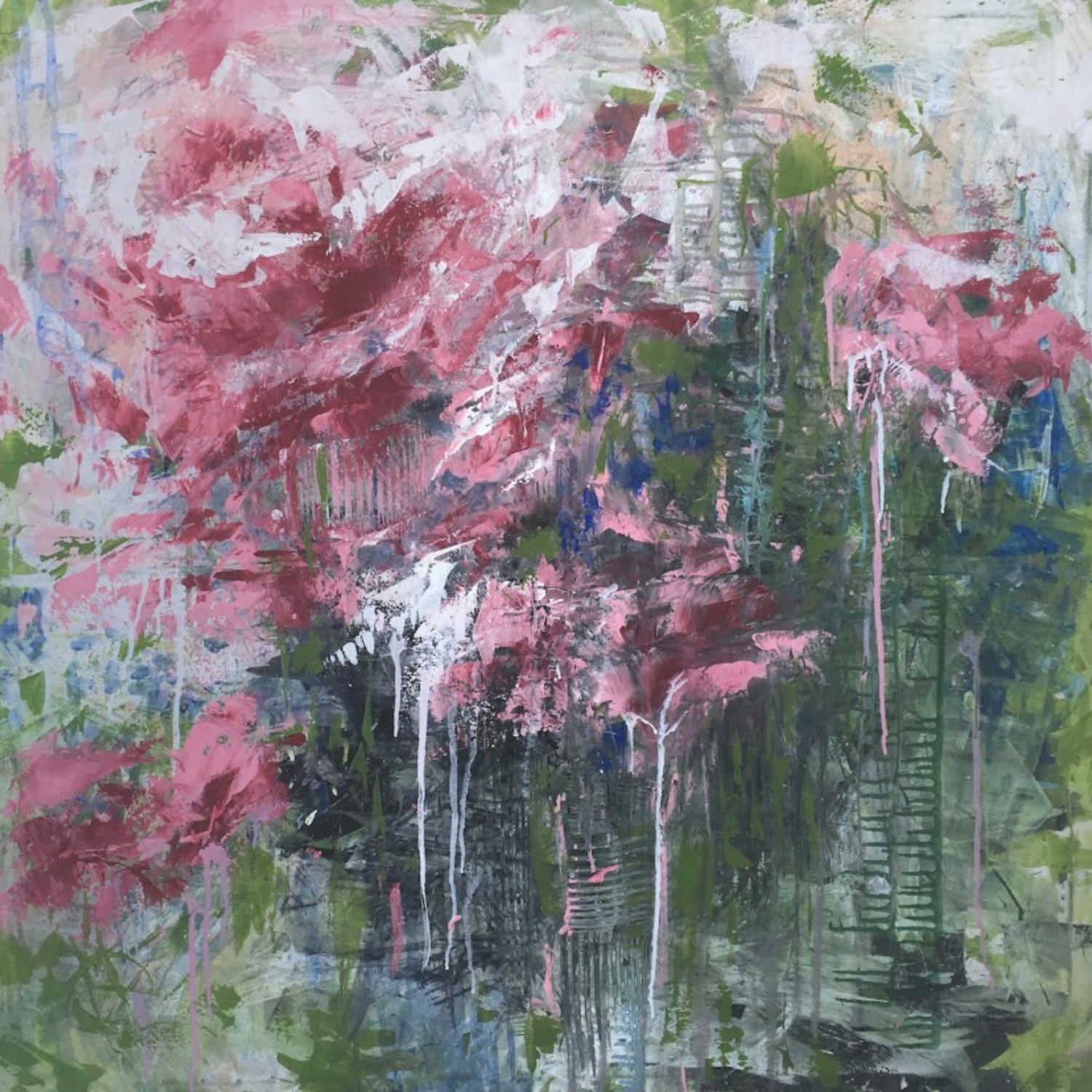 Wet Scents Mariam Qureshi Original painting for sale