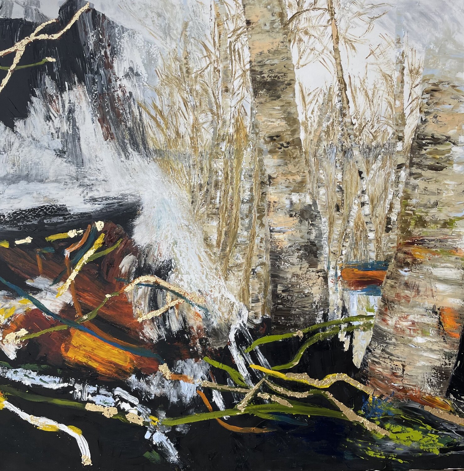 Beneath the Surface Mariam Qureshi Original painting for sale