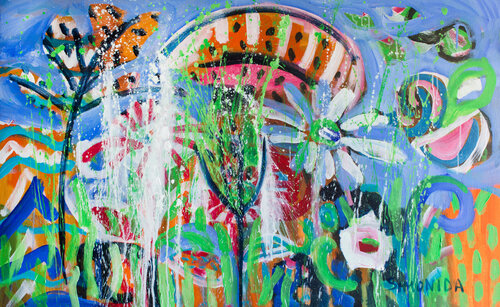 Wild Flowers 2 by Simonida Djordjevic, Painting for Sale on Select