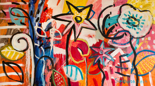 Play in Alice's Garden 3 by Simonida Djordjevic, Painting for Sale on Select