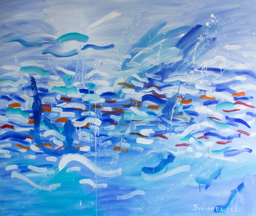 Rhythm of the Sea 2 by Simonida Djordjevic, Painting for Sale on Select
