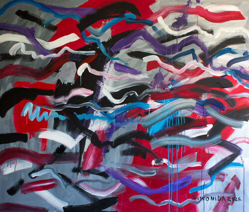 Jazz Rhythm by Simonida Djordjevic, Painting for Sale on Select
