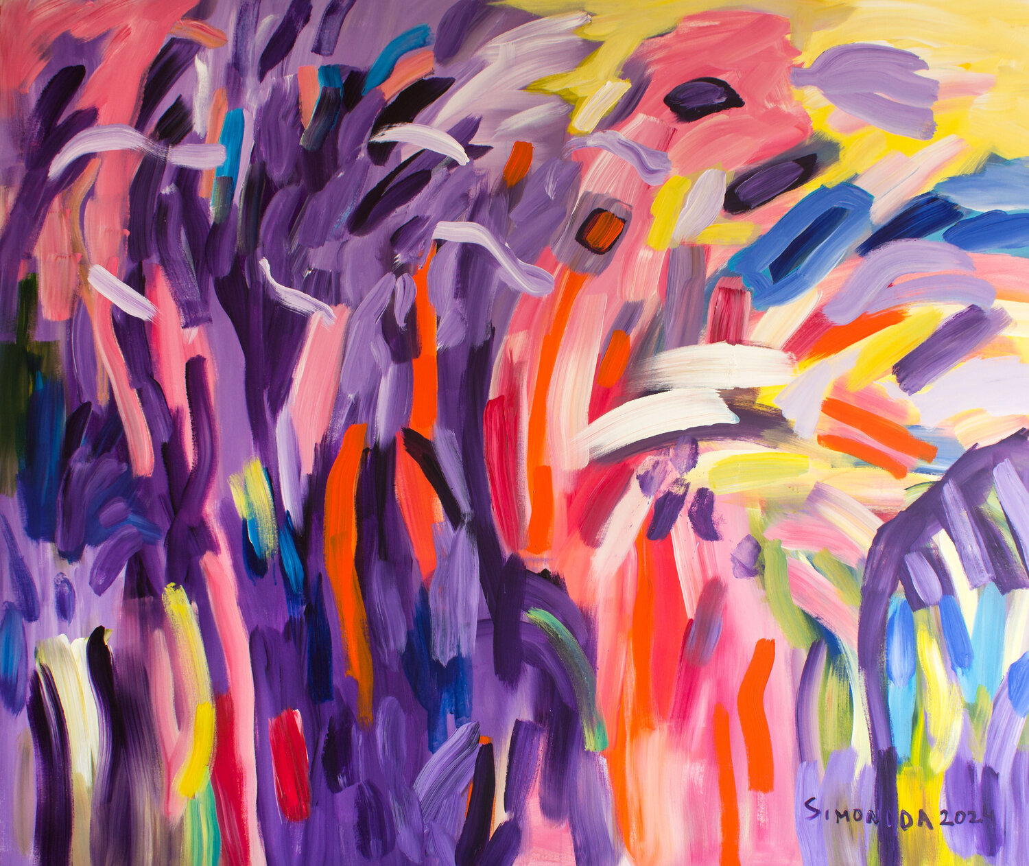 Wild Landscape 2 Simonida Djordjevic Original painting for sale