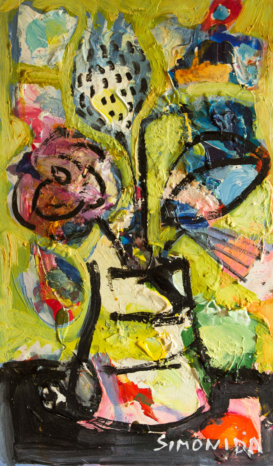 Expressionist Still Life 2 Simonida Djordjevic Original painting for sale