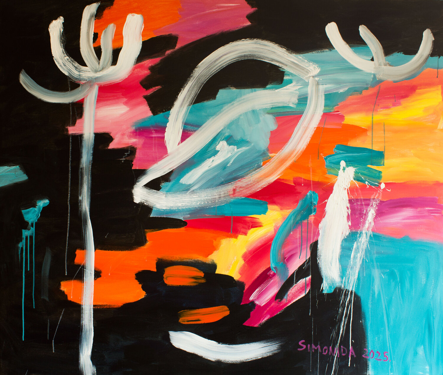 Day and Night Simonida Djordjevic Original painting for sale