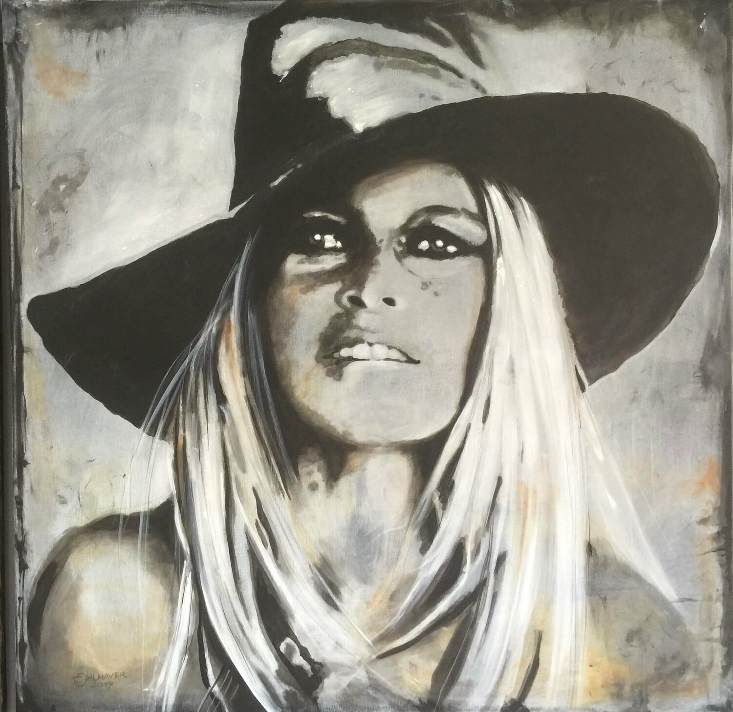 Brigitte Bardot titia ohlhaver Original painting for sale