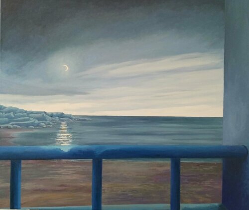 Crepúsculo marino by Marietta Negueruela, Painting for Sale on Select