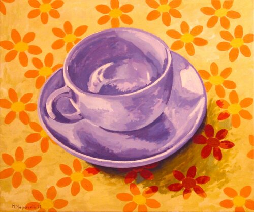 Taza vacía by Marietta Negueruela, Painting for Sale on Select