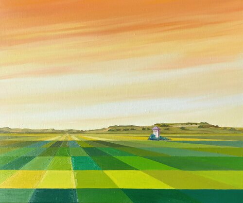Paisajes de la nostalgia II by Marietta Negueruela, Painting for Sale on Select